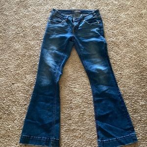 rock and roll denim trousers